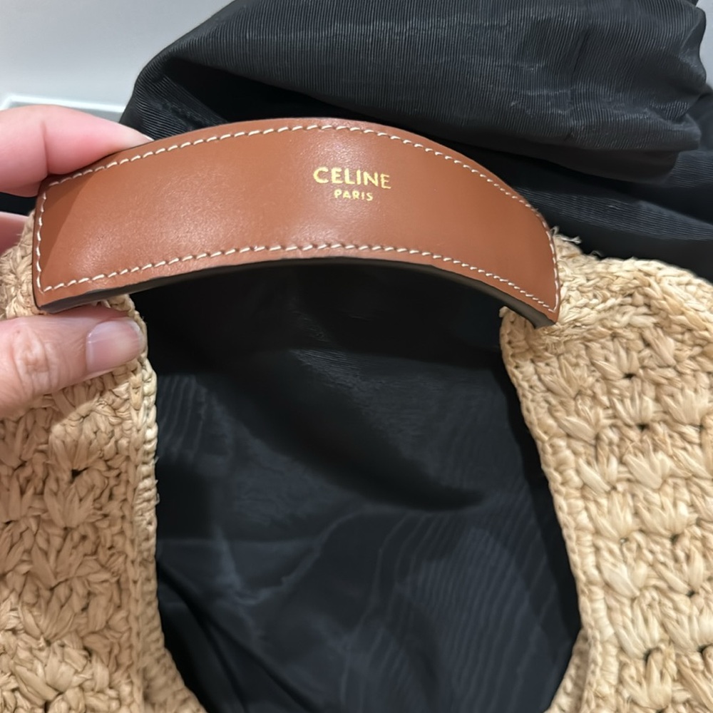 Celine raffia hobo bag - Picture 3 of 6